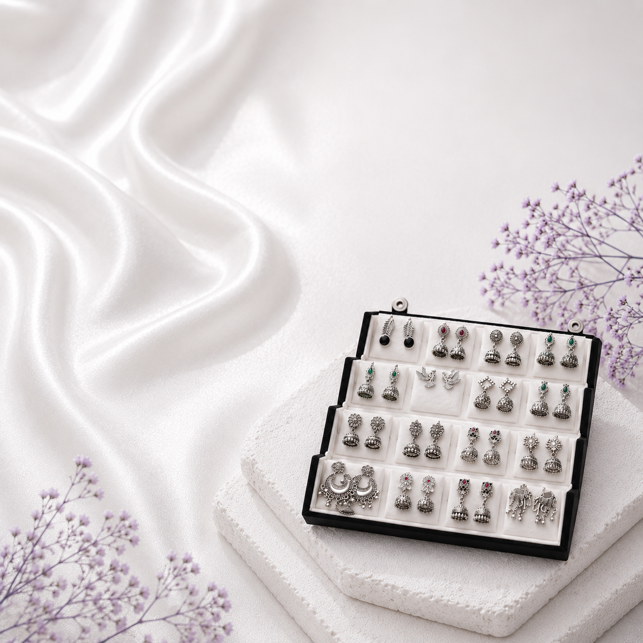 Jewellery box with earrings
